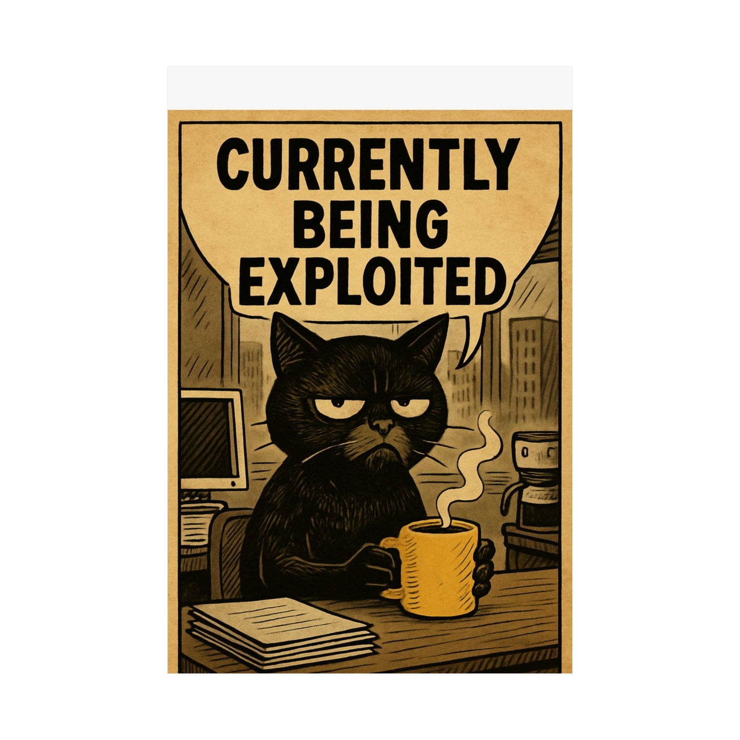 Cat-Themed Matte Vertical Posters, Humorous Wall Art, Office Decor, Gift for Cat Lovers, Funny Home Decor