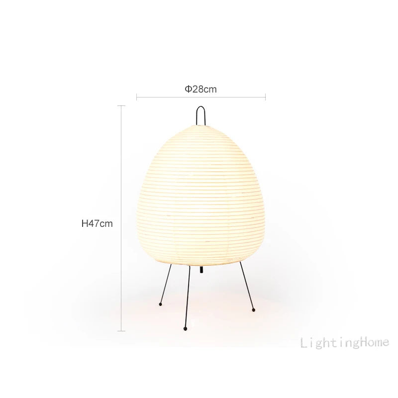 Rice paper lamp design